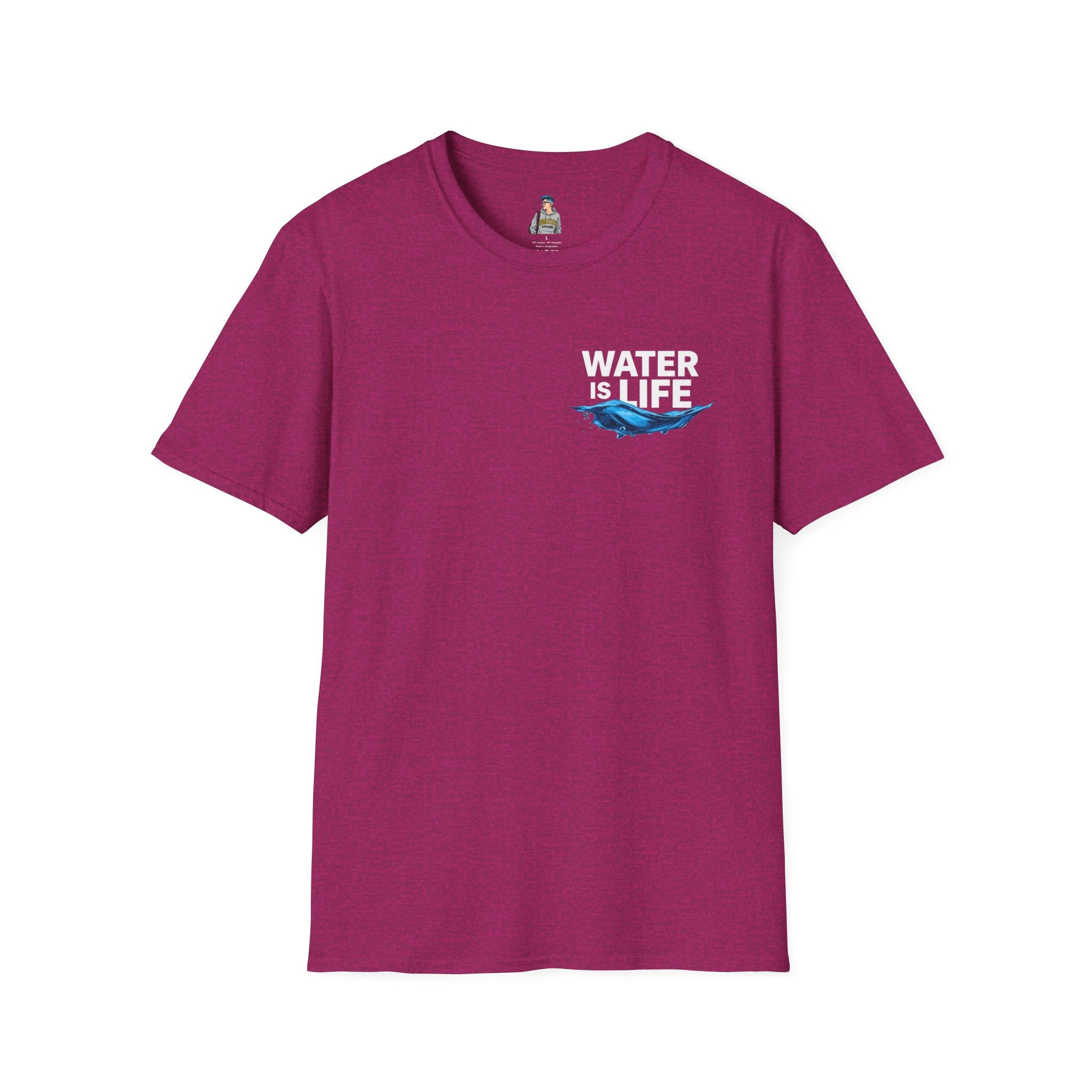 Water is Life Unisex T-Shirt | Eco-Friendly Tee for Environmentalists, Beach Lovers, Awareness Campaigns, Gifting