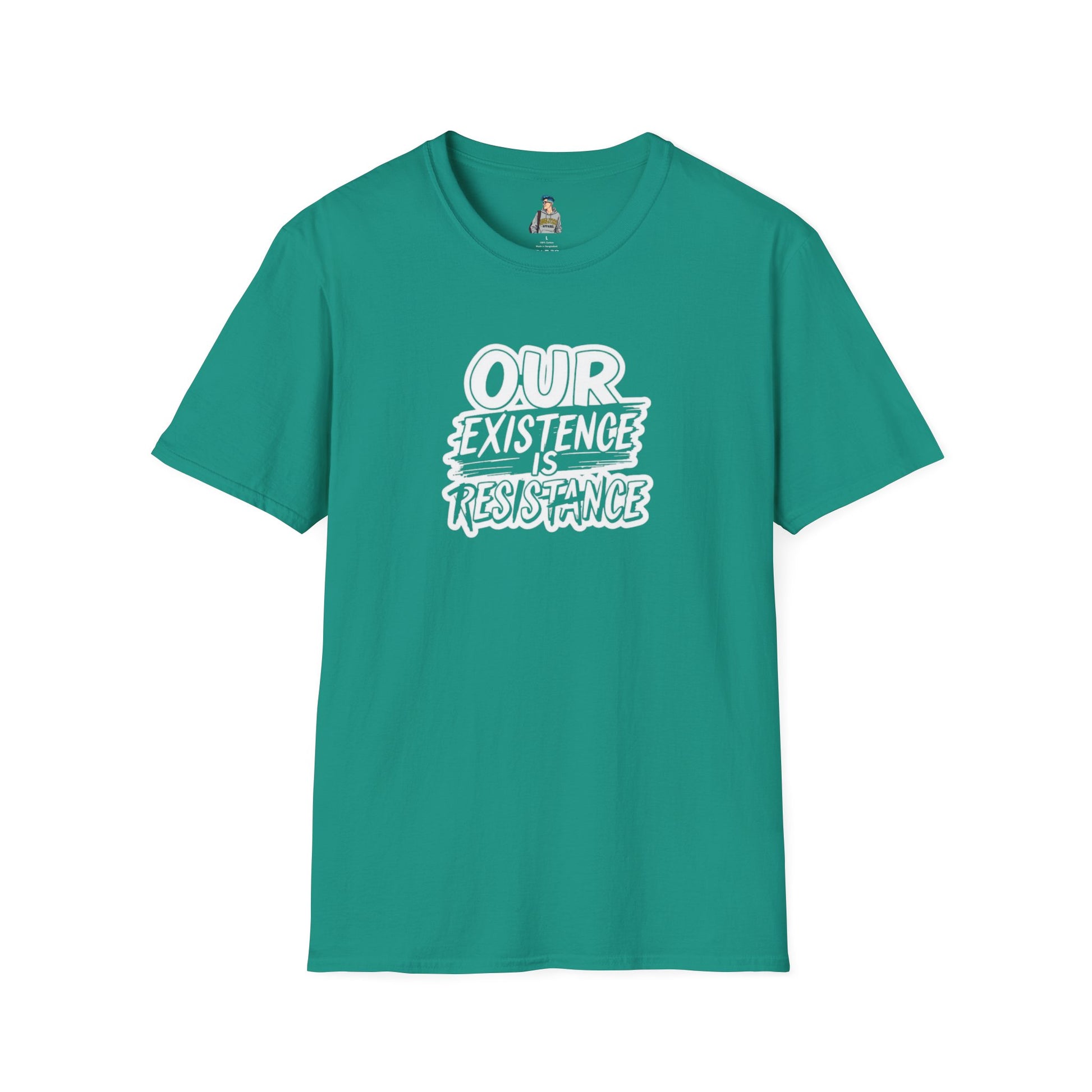 Unisex Softstyle T-Shirt - "Our Existence is Resistance" Statement Tee