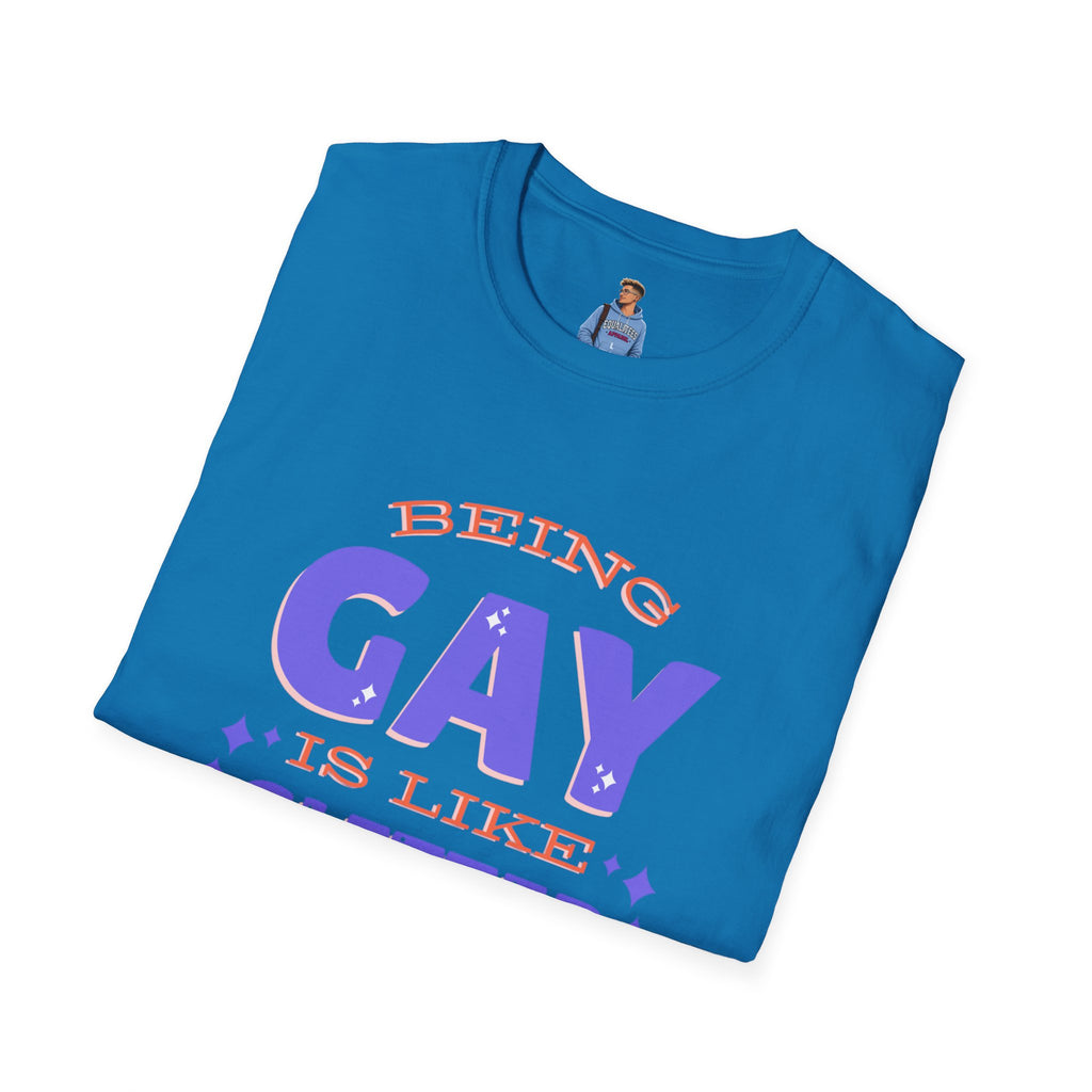 Being Gay Is Like Glitter Pride Tree Las Vegas T-Shirt