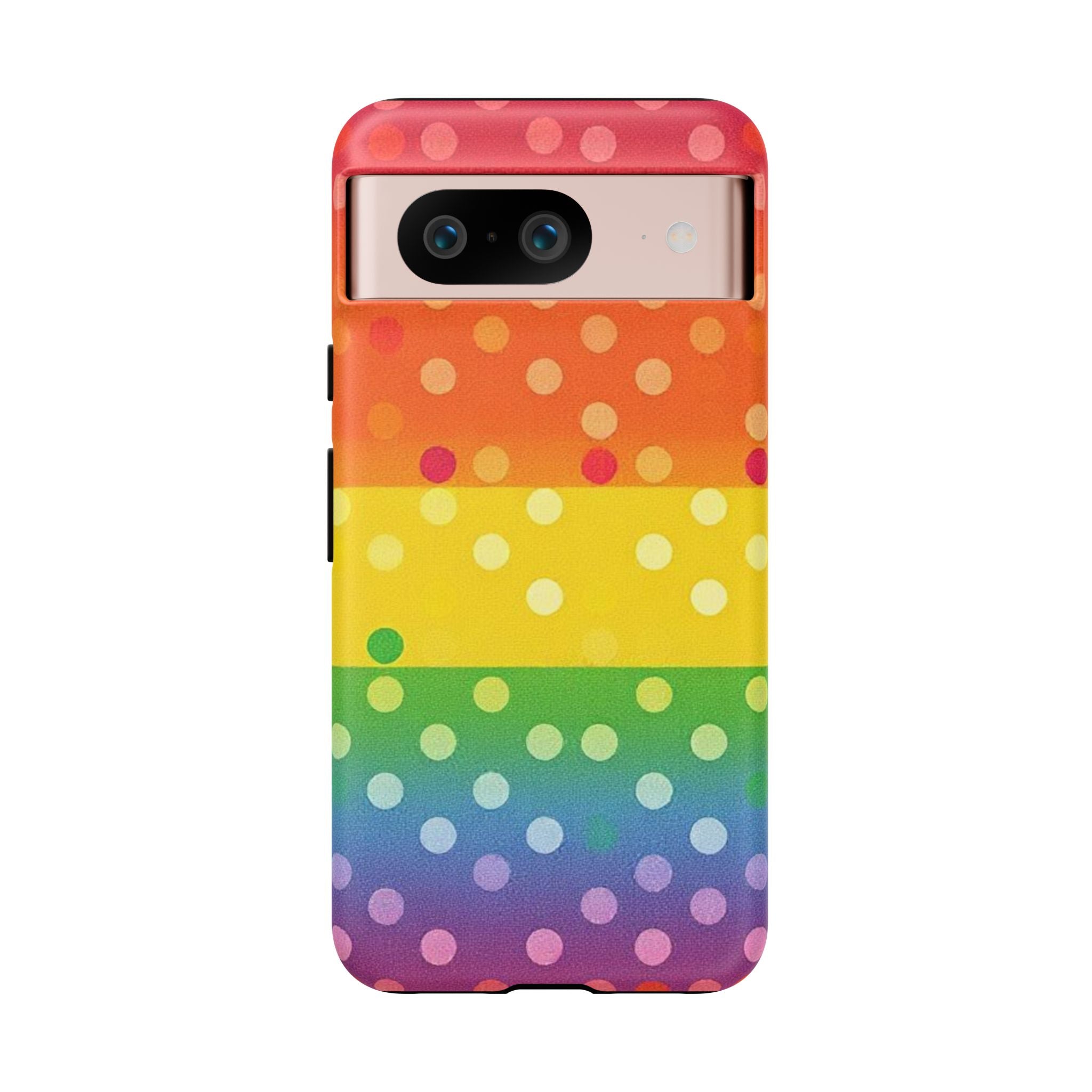 Rainbow Polka-Dot Tough Case for Android