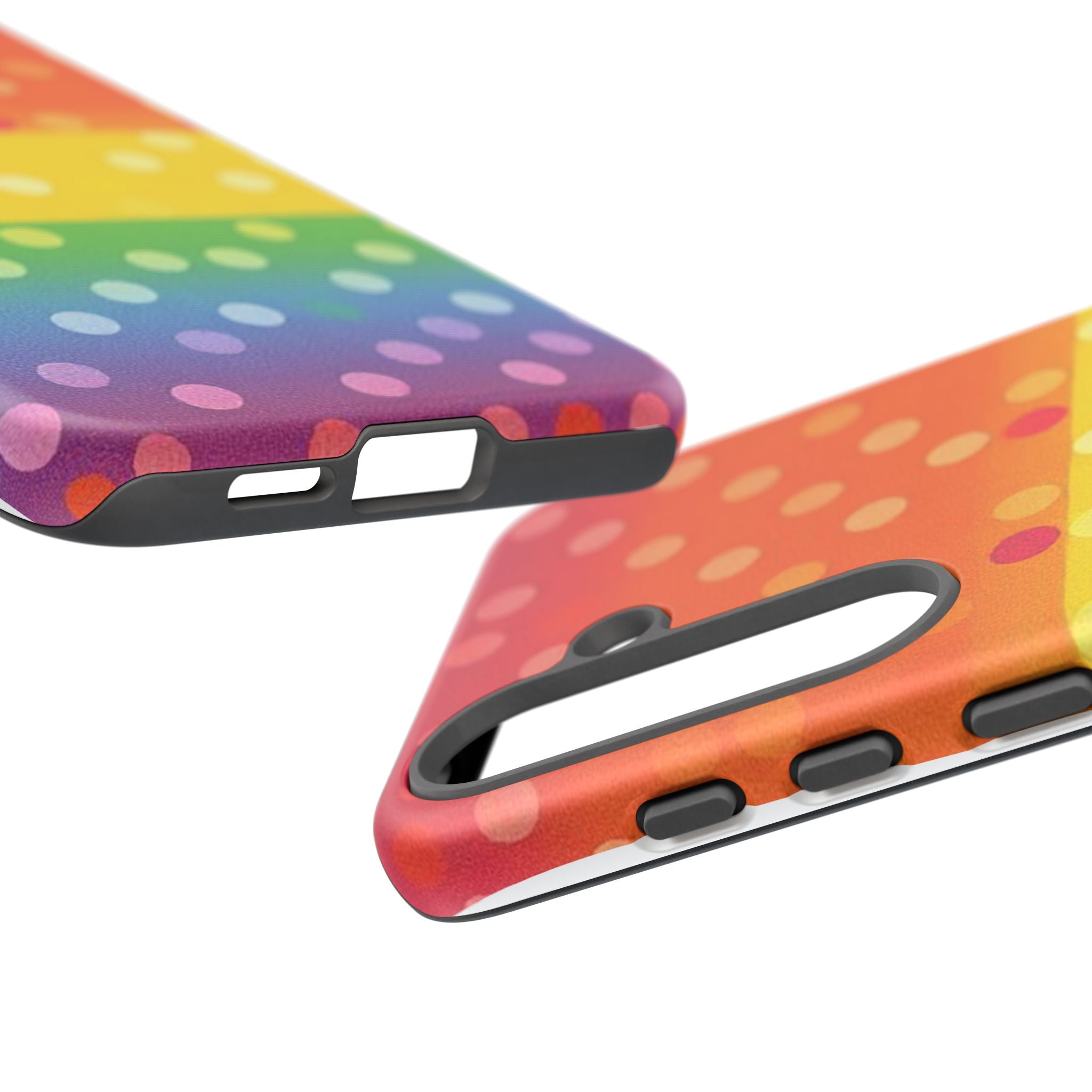 Rainbow Polka-Dot Tough Case for Android