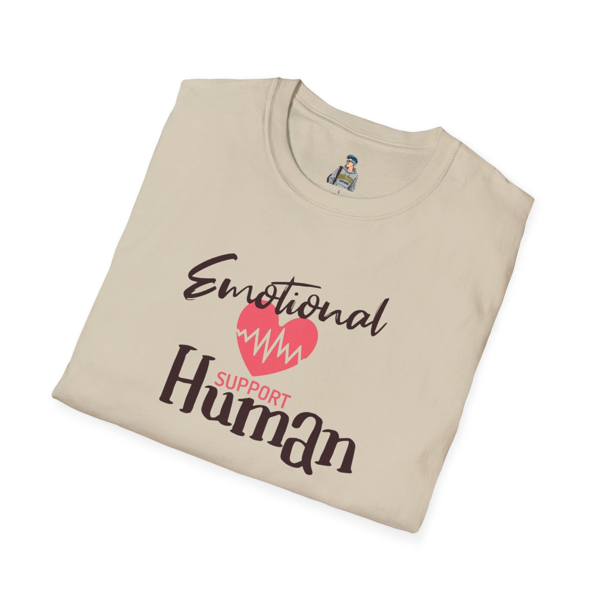 Emotional Support Human Unisex Softstyle T-Shirt