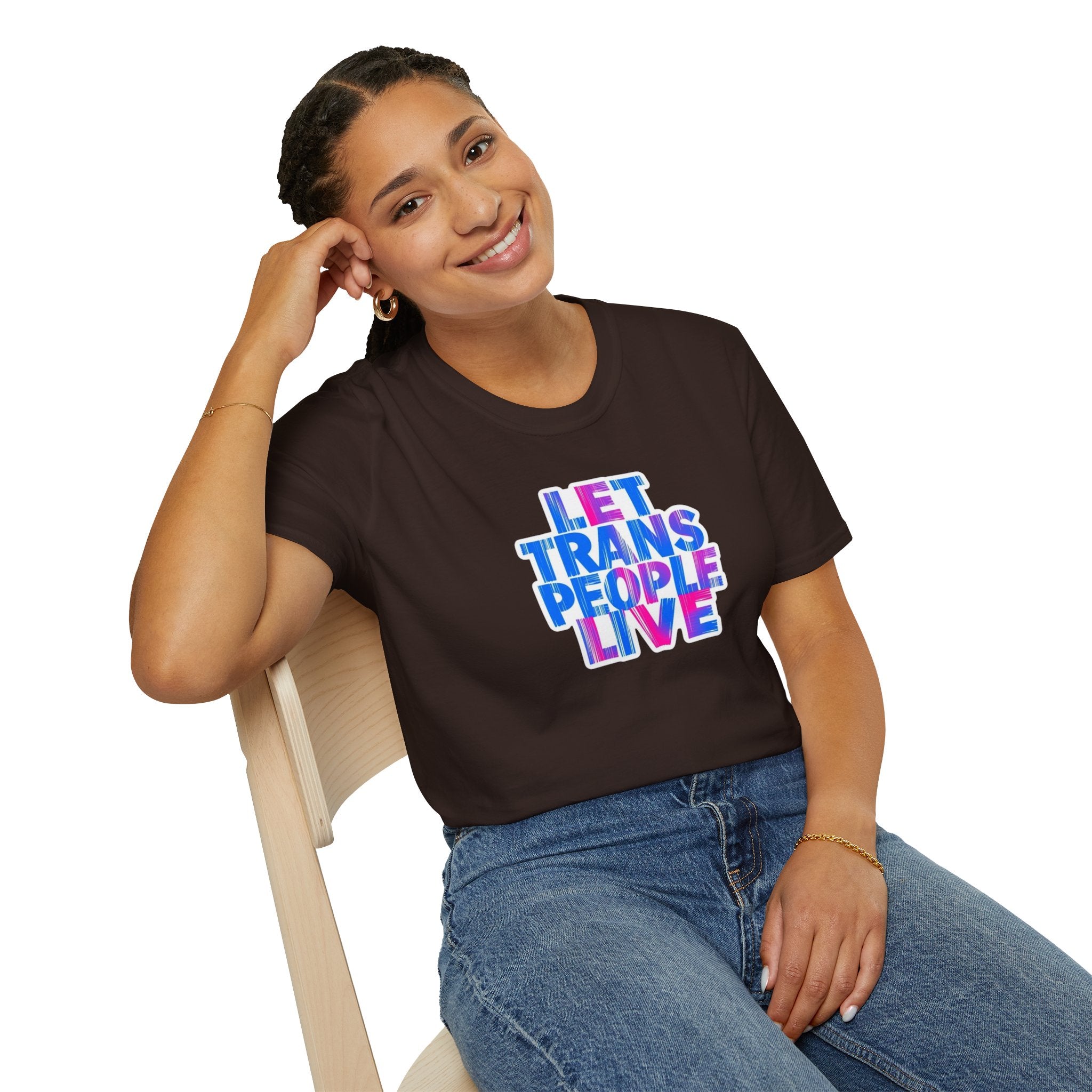 Let Trans People Live Unisex Softstyle T-Shirt