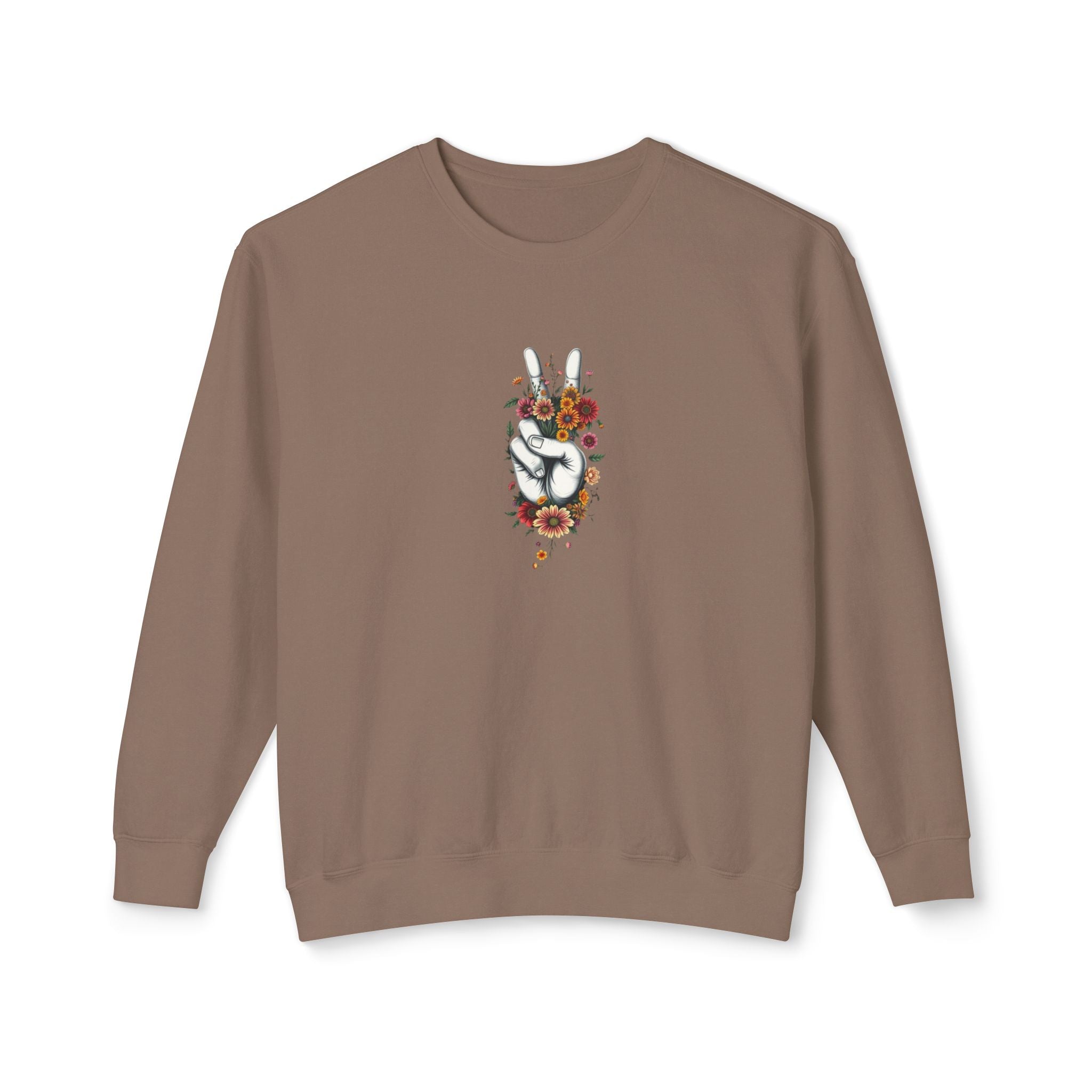 Unisex Lightweight Crewneck Sweatshirt -Grow Peace