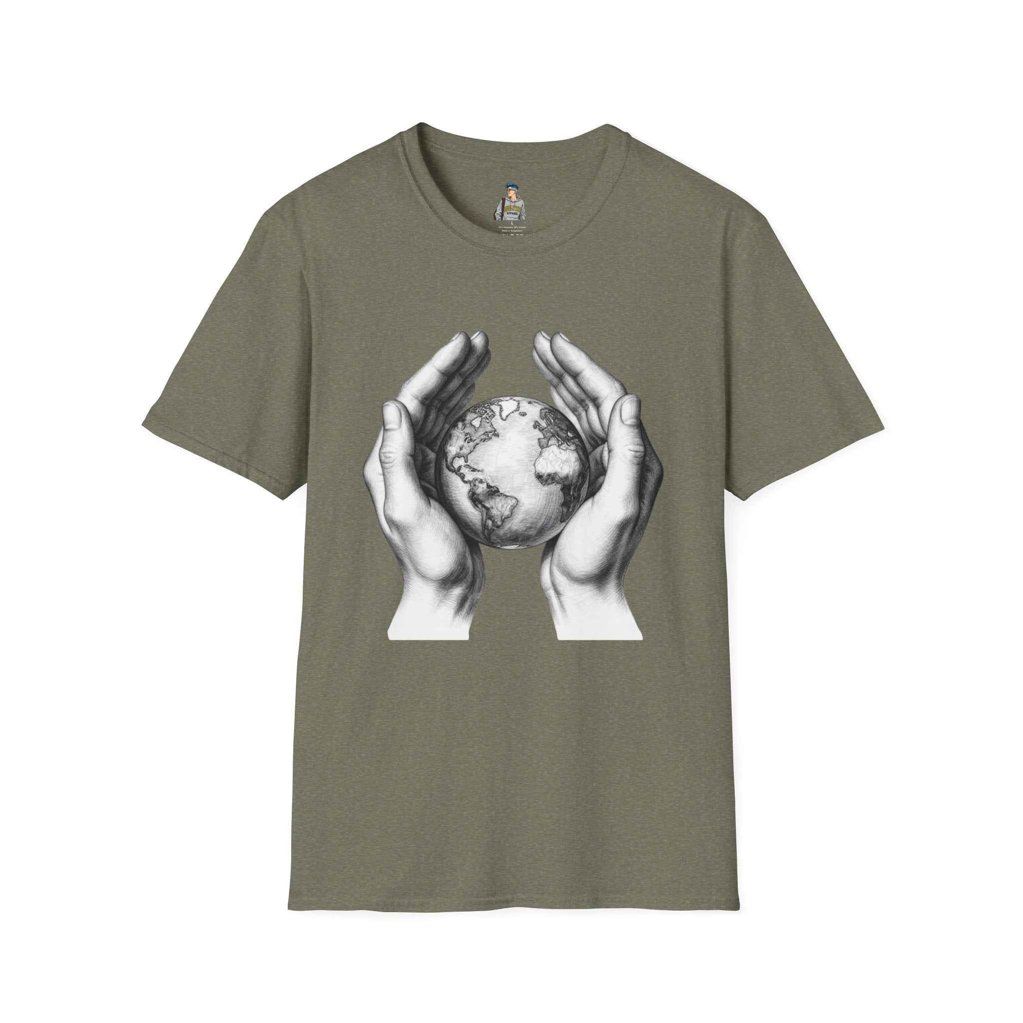 Earth in Your Hands T-Shirt — Protect the Planet Graphic Tee