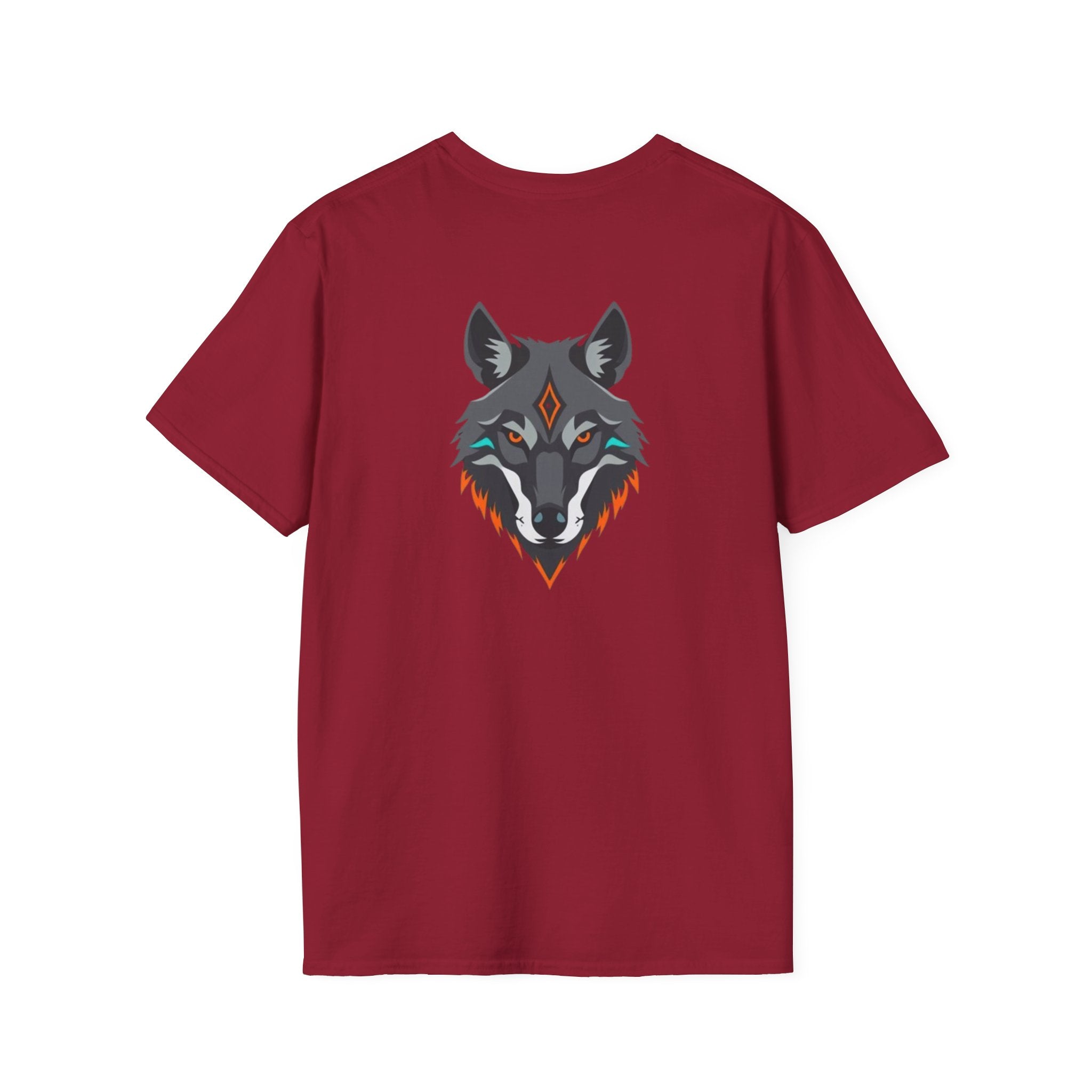 Mystical Wolf Design Unisex Softstyle T-shirt