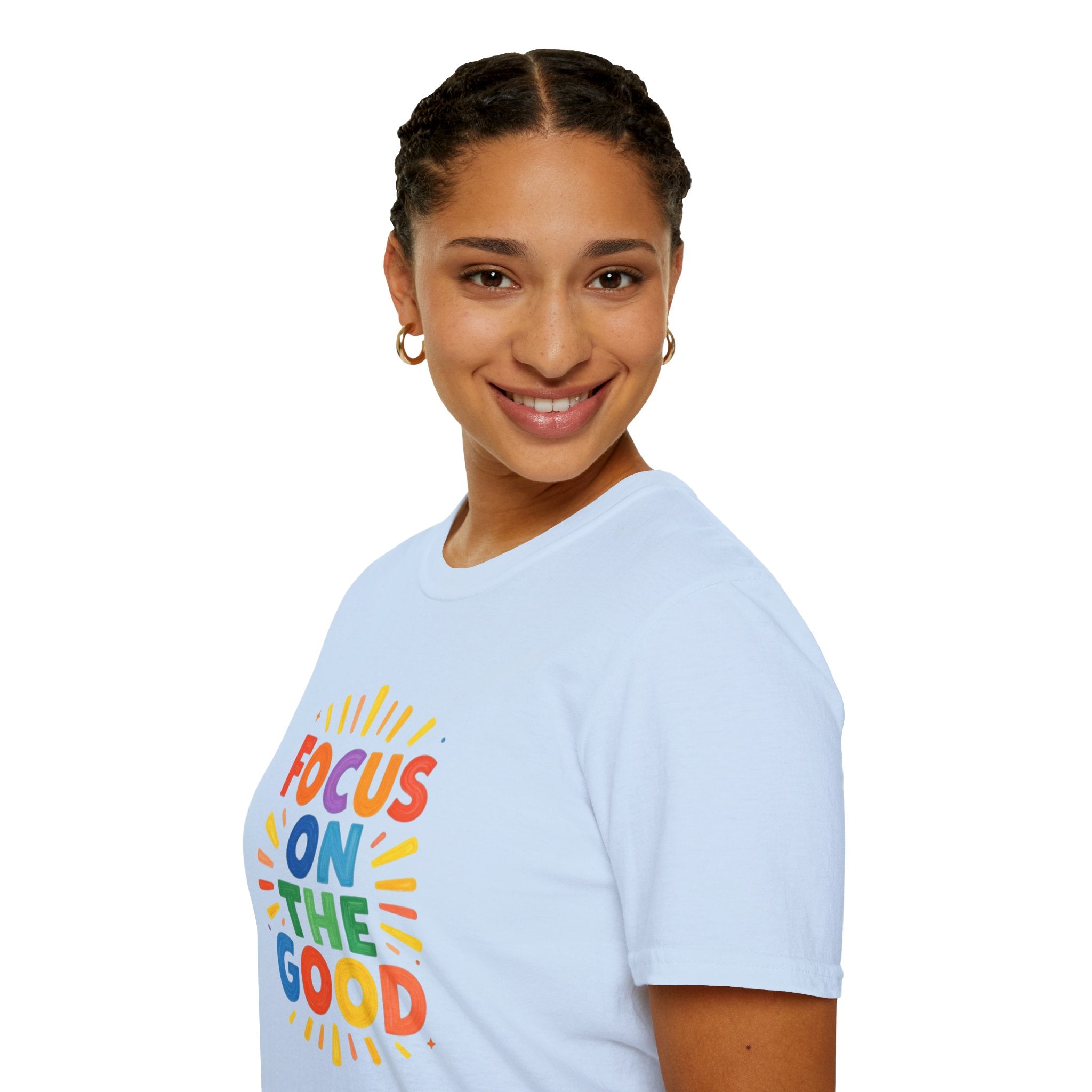 Focus On The Good T-Shirt — Positive Message Graphic Tee