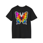 Rainbow Butterfly Cocoon Pride T-Shirt | Unisex Softstyle Tee