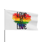 Love is Love Pride Flag - Aesthetic LGBTQ+ Banner for Celebration & Home Decor