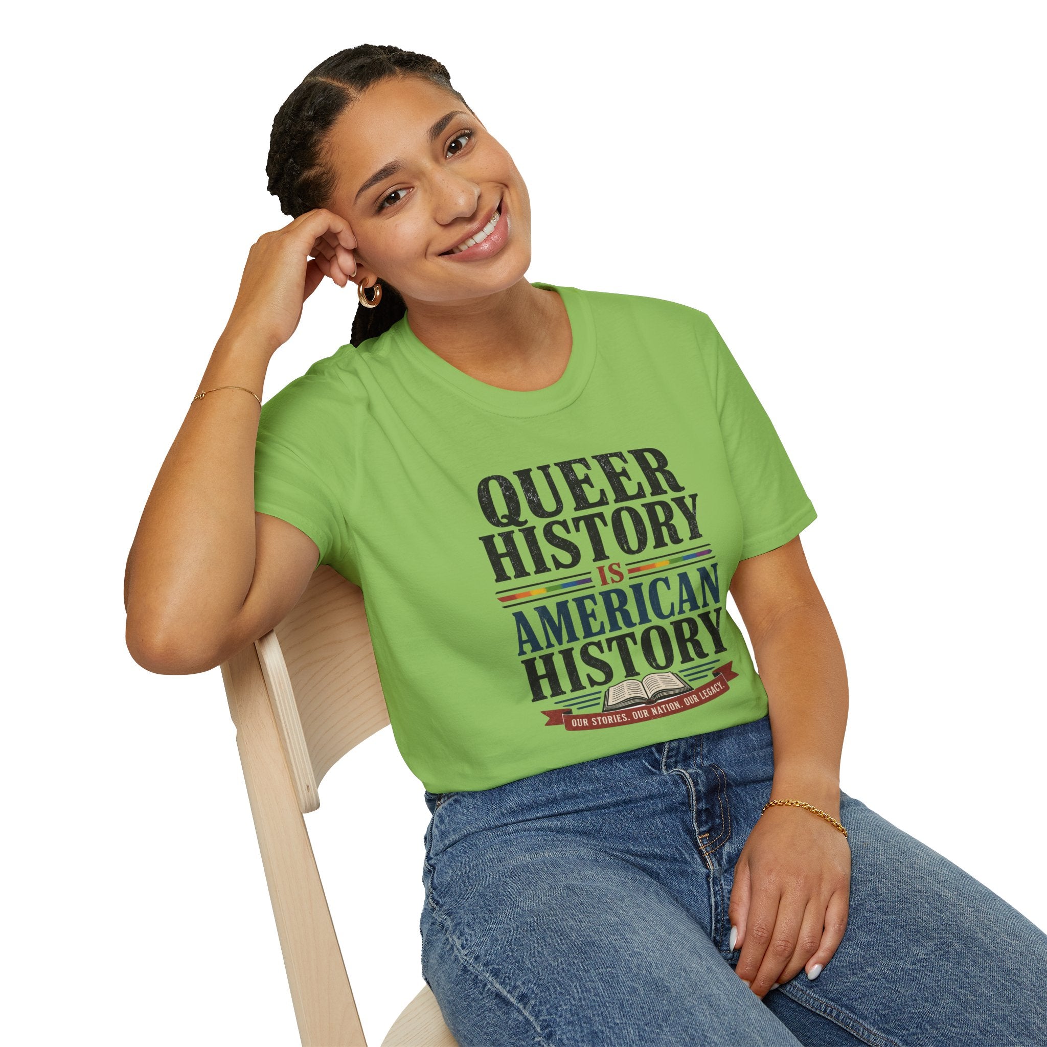 Queer History Is American — Graphic T-Shirt