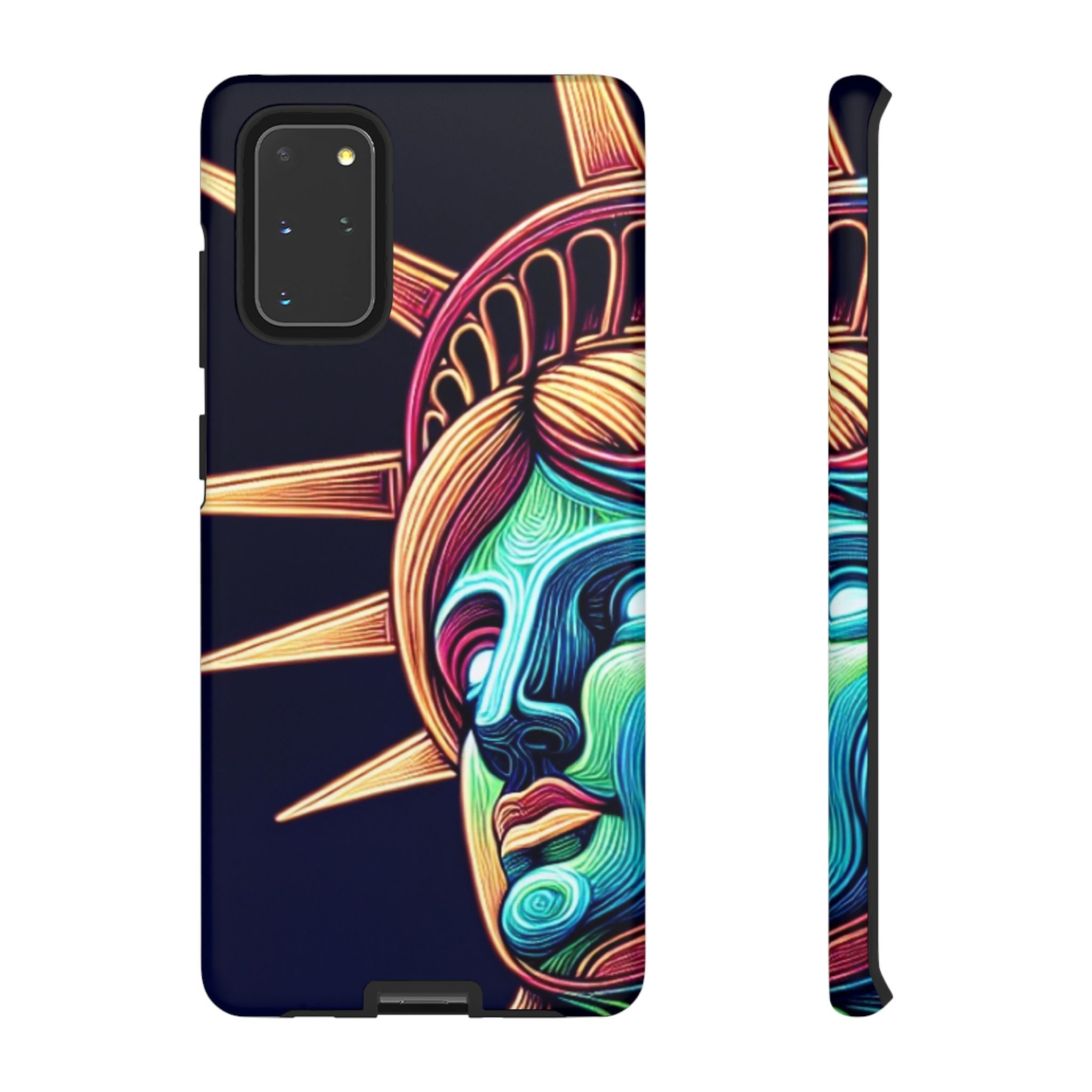 Statue of Liberty Neon Glowing Art Tough Case for Android & iPhone