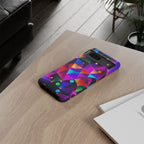 Android OR iPhone Compatible Cases - Colorful Angles Design - Unique Tough Cases