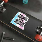 Die-Cut Stickers - TRANS RIGHTS ARE HUMAN RIGHTS
