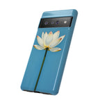 Open White Peace Lily Design Tough Case For Android & iPhone
