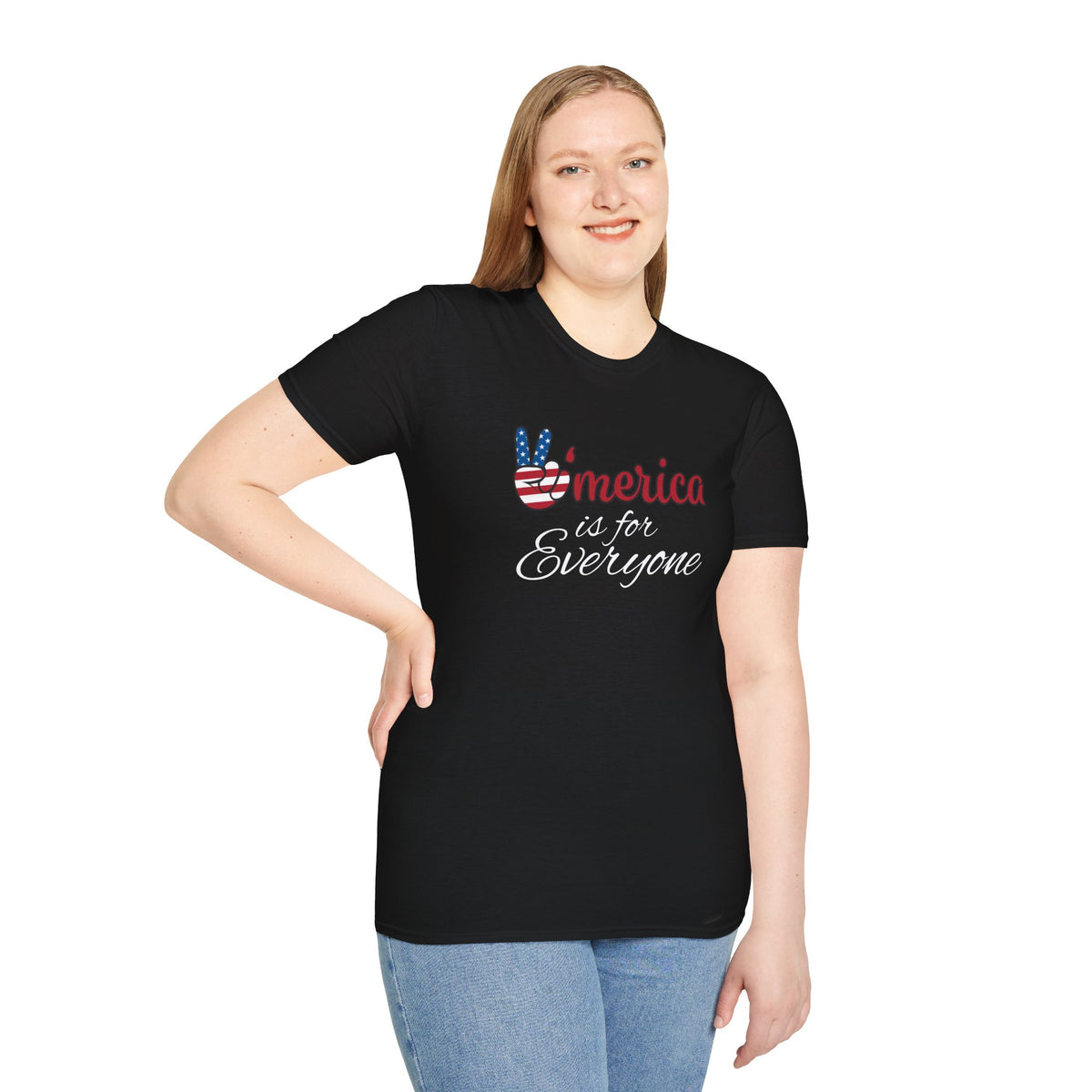 'Merica is for Everyone - Softstyle Unisex T-Shirt