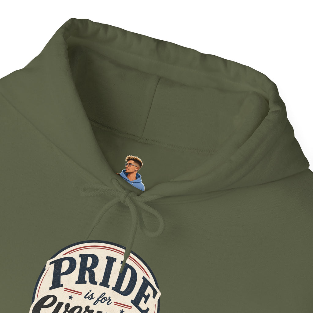 Pride Is For Everyone Pullover Hoodie — Vintage Graphic Inclusivity Sweatshirt