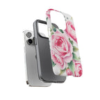 Android OR iPhone Compatible Cases - Pink Flower Design - Unique Tough Cases