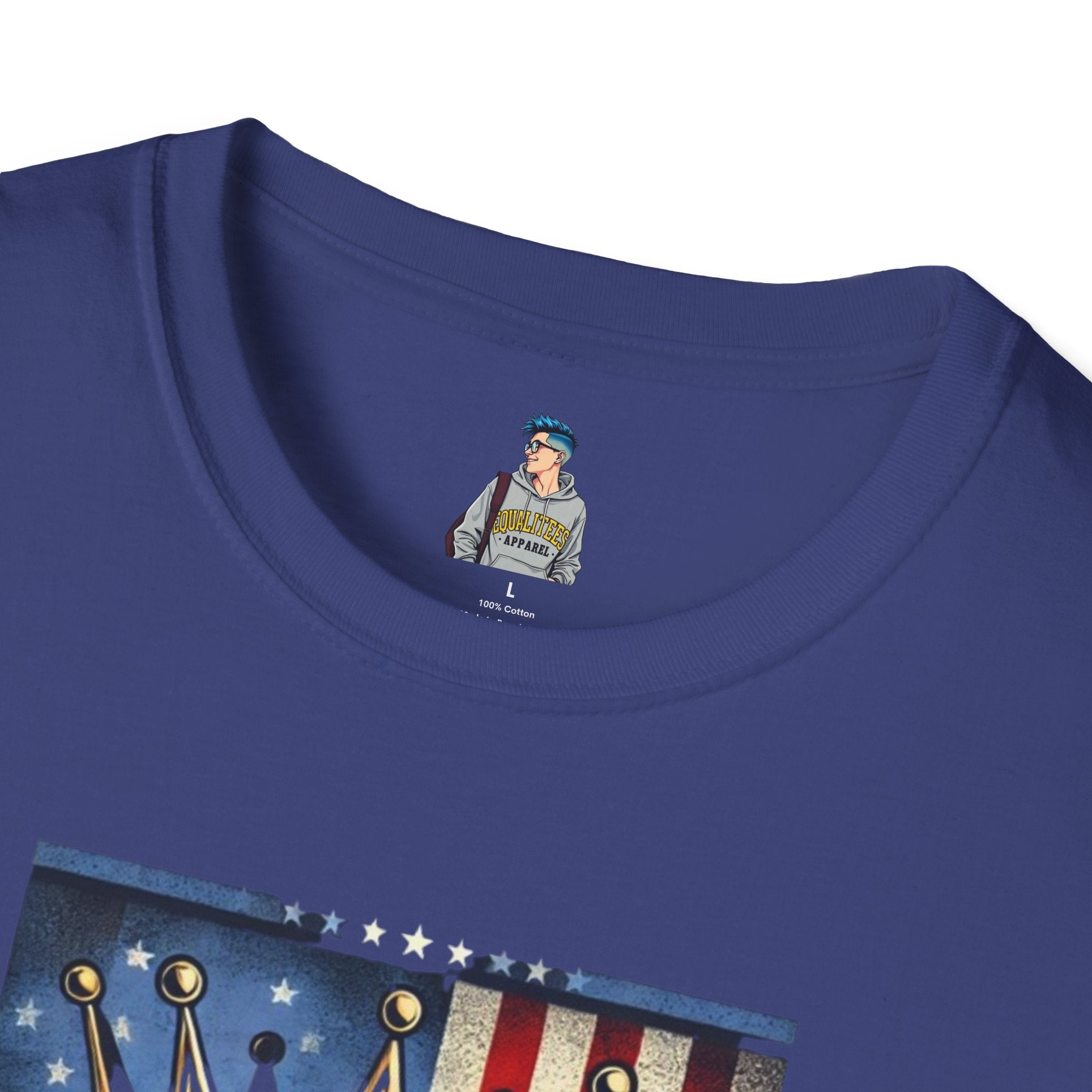 No Kings in America-Democracy Matters  Unisex Softstyle T-Shirt