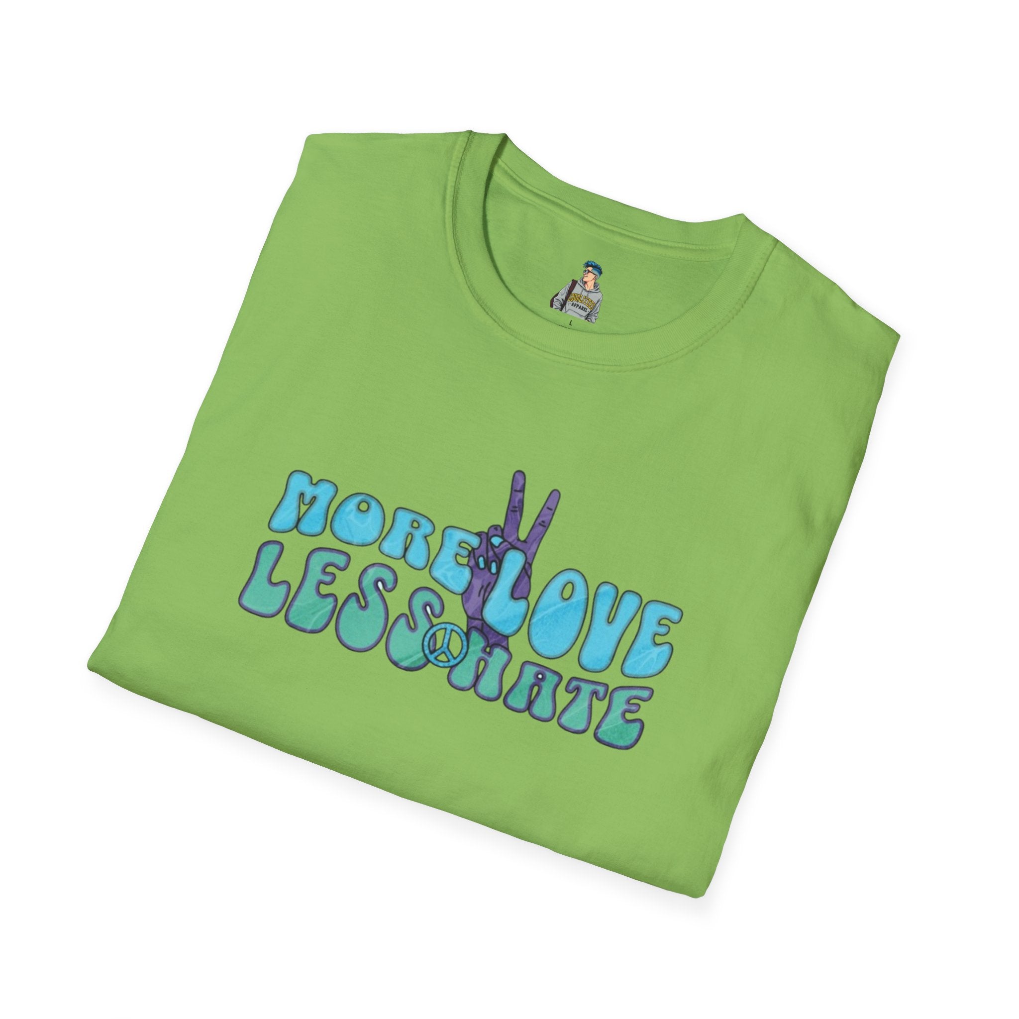 More Love Less Hate Unisex Softstyle T-Shirt