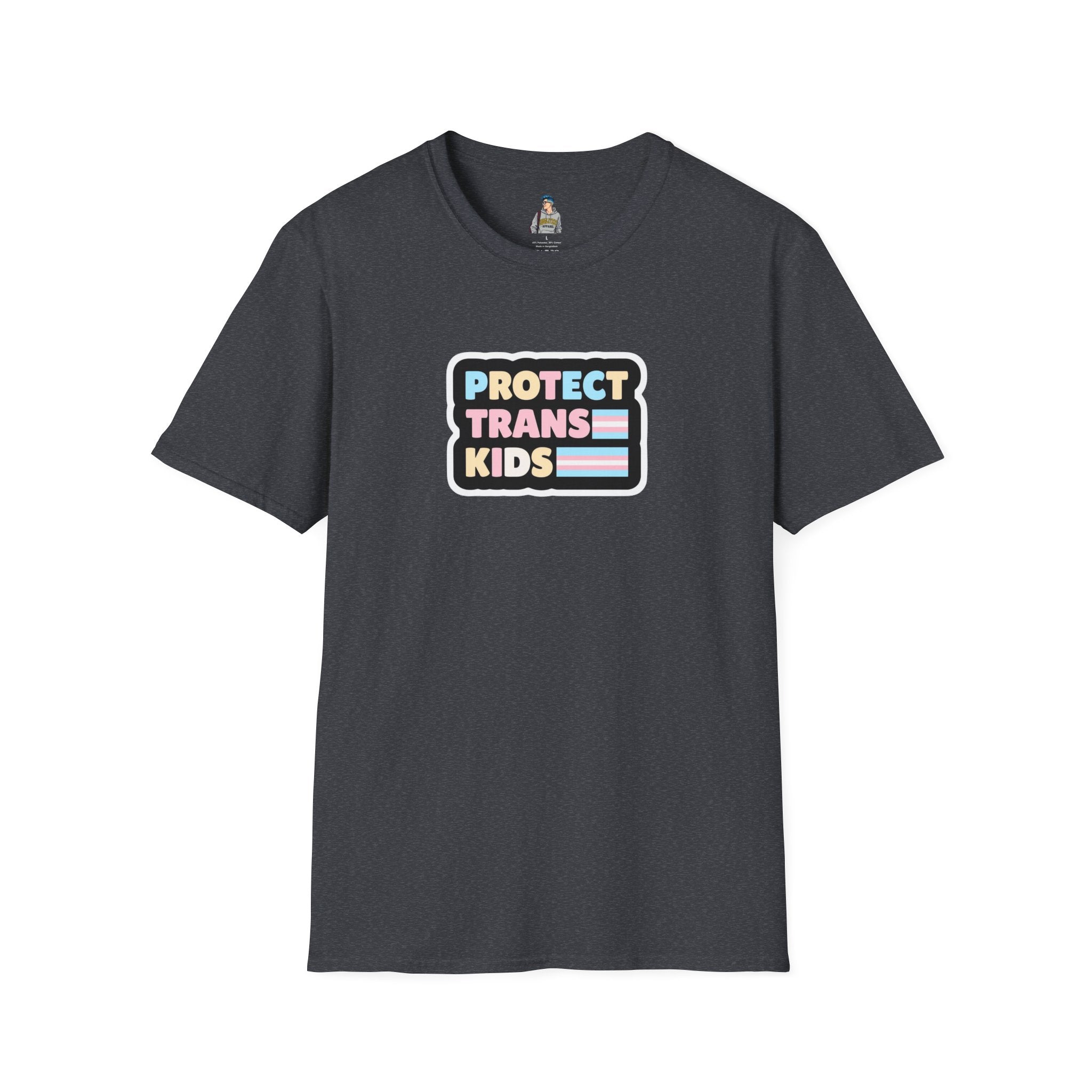 "Protect Trans Kids" Unisex Softstyle T-Shirt - Empowerment & Pride Apparel