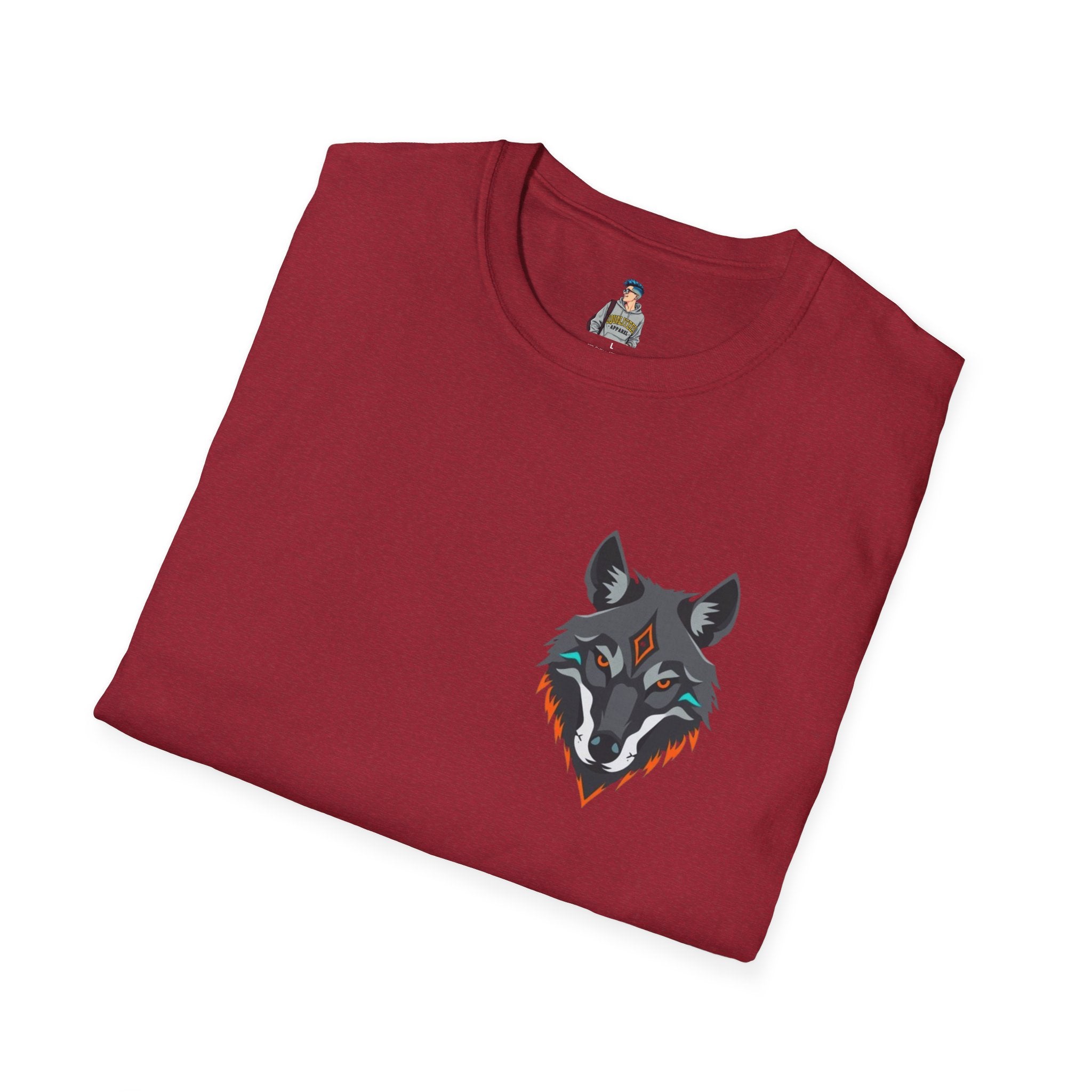 Mystical Wolf Design Unisex Softstyle T-shirt