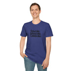Teacher Advocate T-Shirt - Subtle Pride Educate Advocate Celebrate Design - EqualiTees.Me