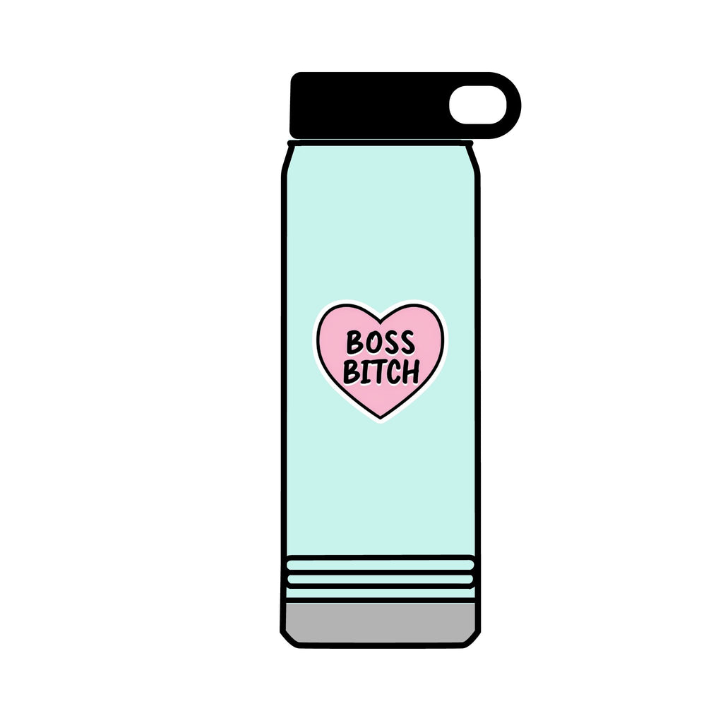 32oz Water Bottle Boss Bitch