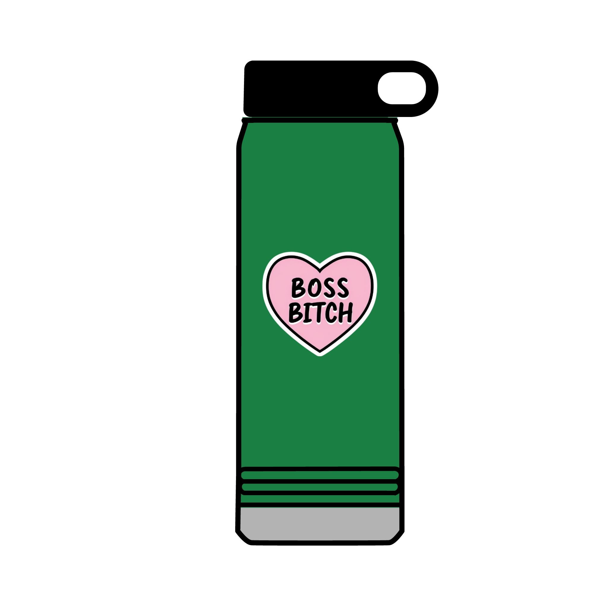 32oz Water Bottle Boss Bitch