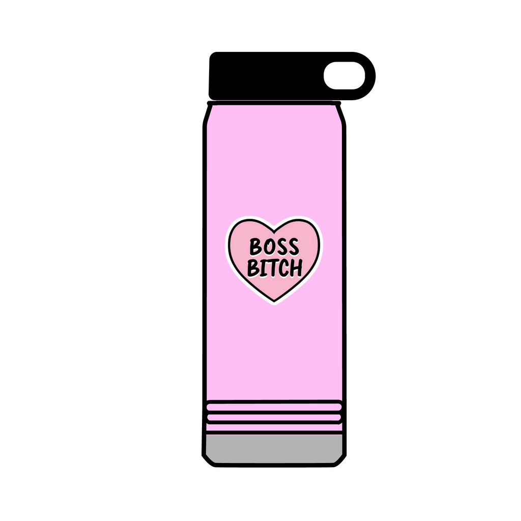 32oz Water Bottle Boss Bitch