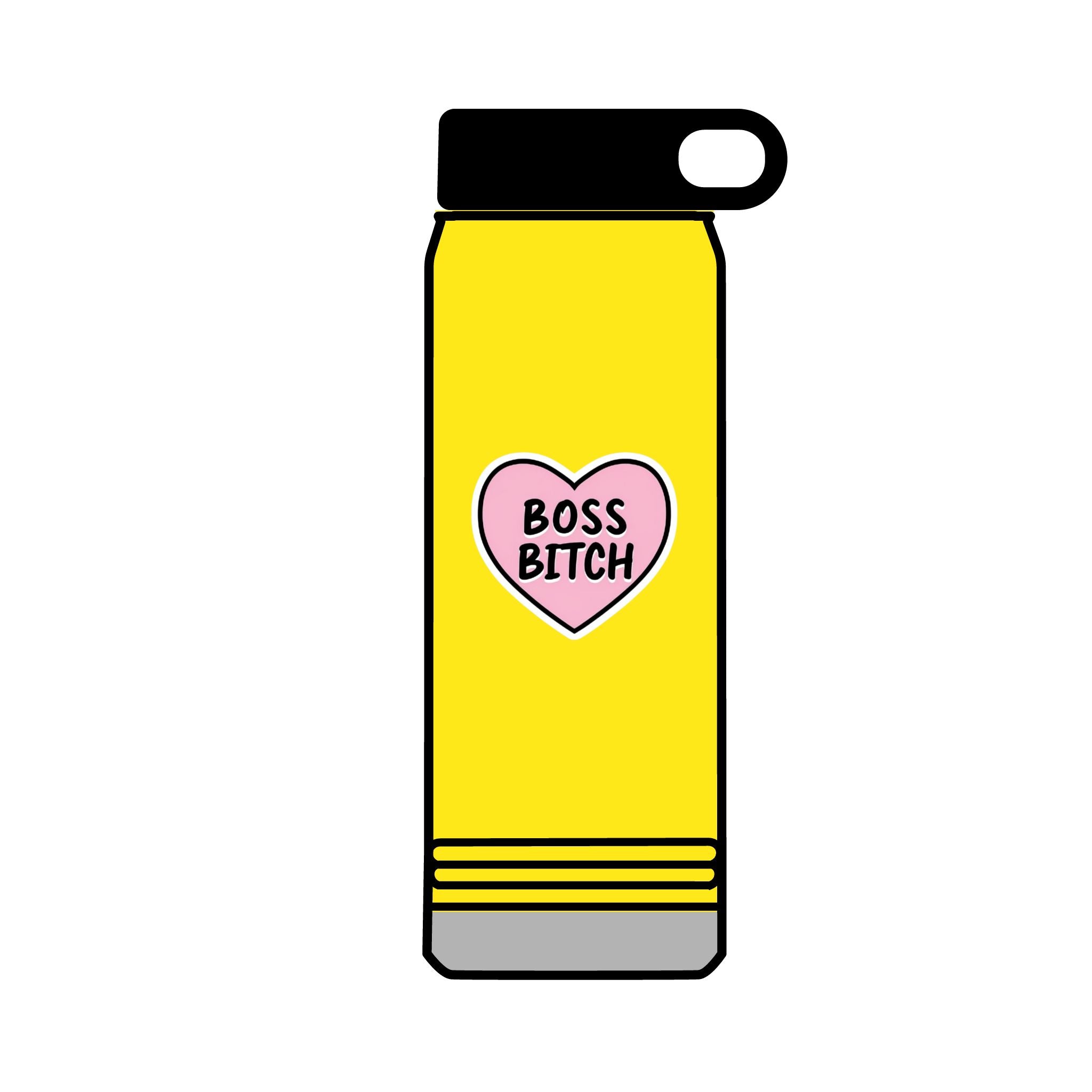 32oz Water Bottle Boss Bitch