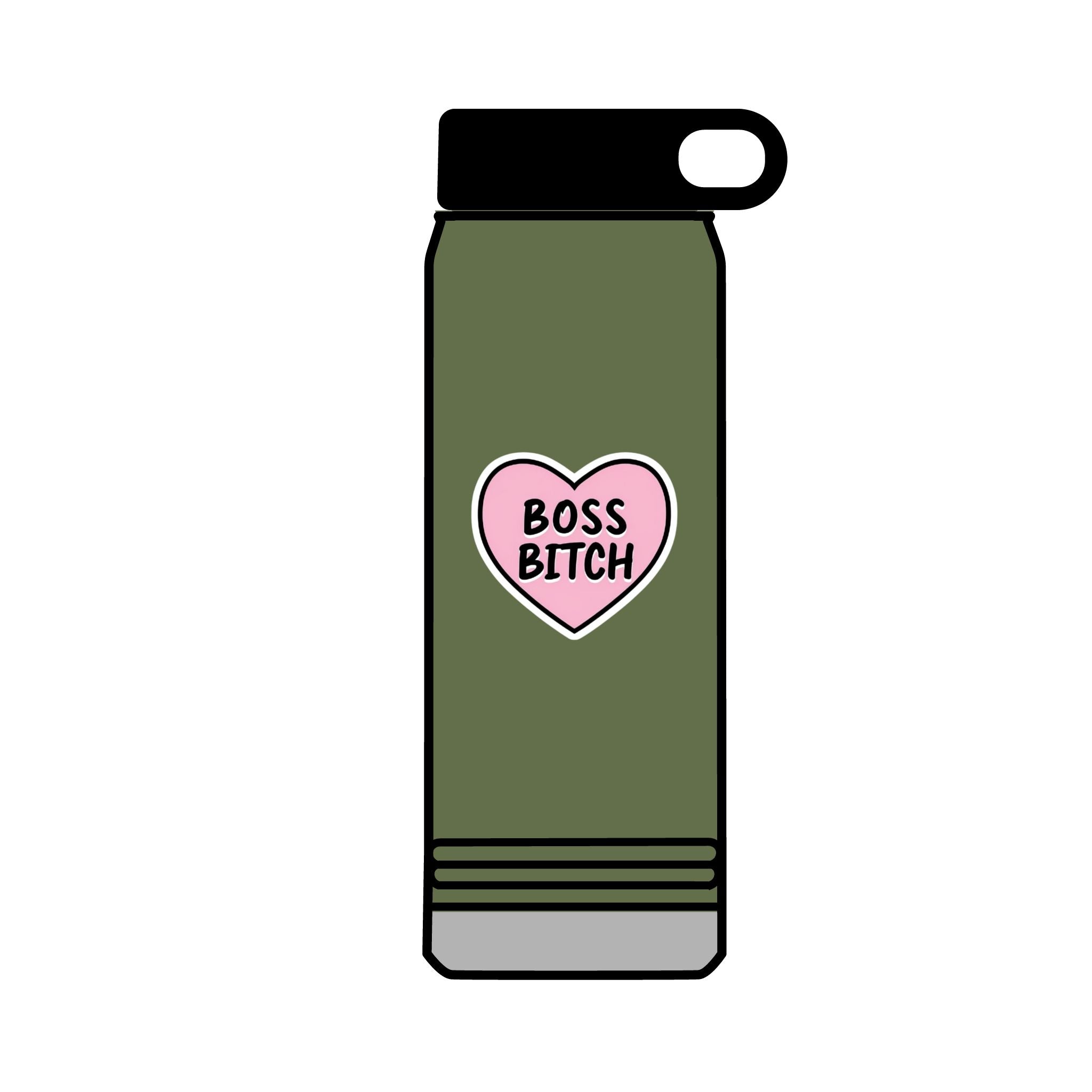 32oz Water Bottle Boss Bitch