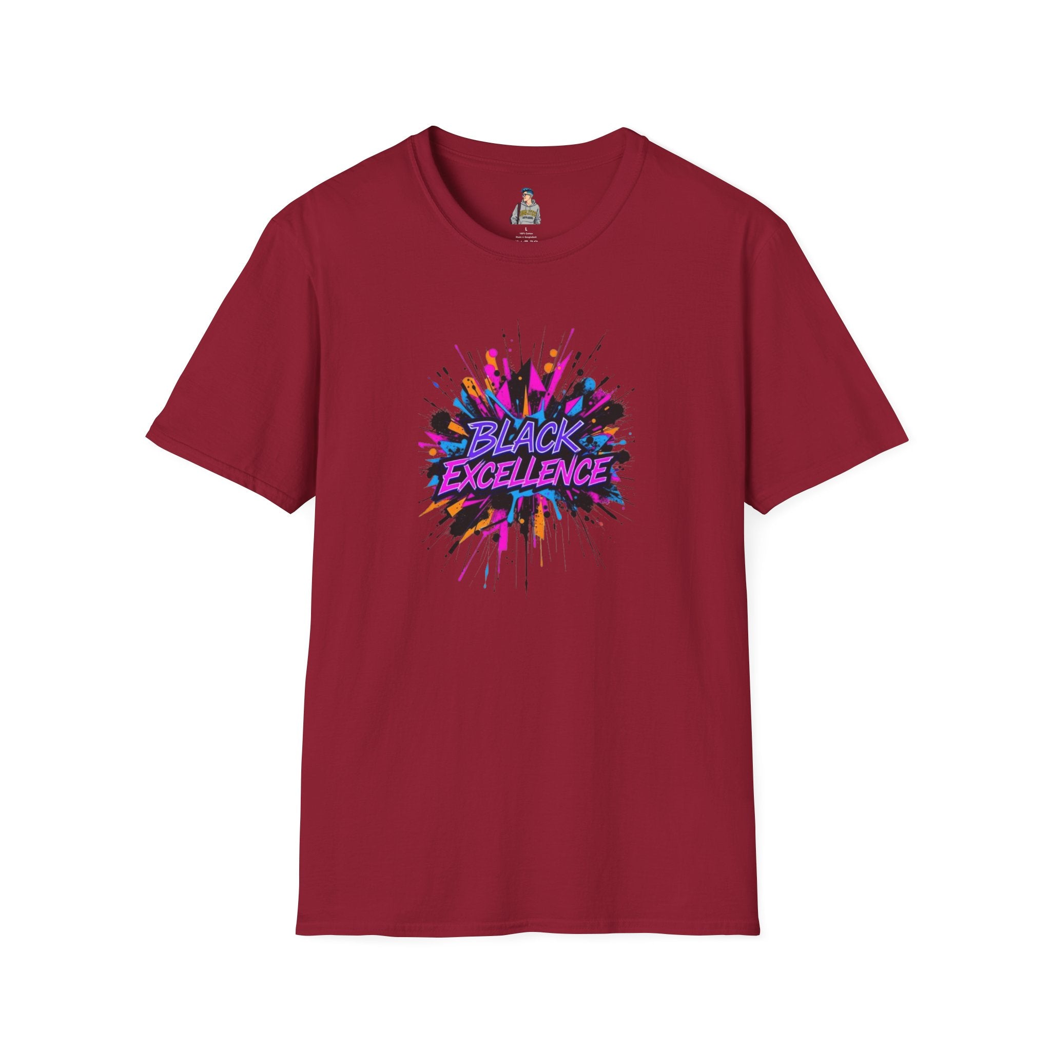 Unisex Softstyle T-Shirt - Black Excellence Graphic Tee