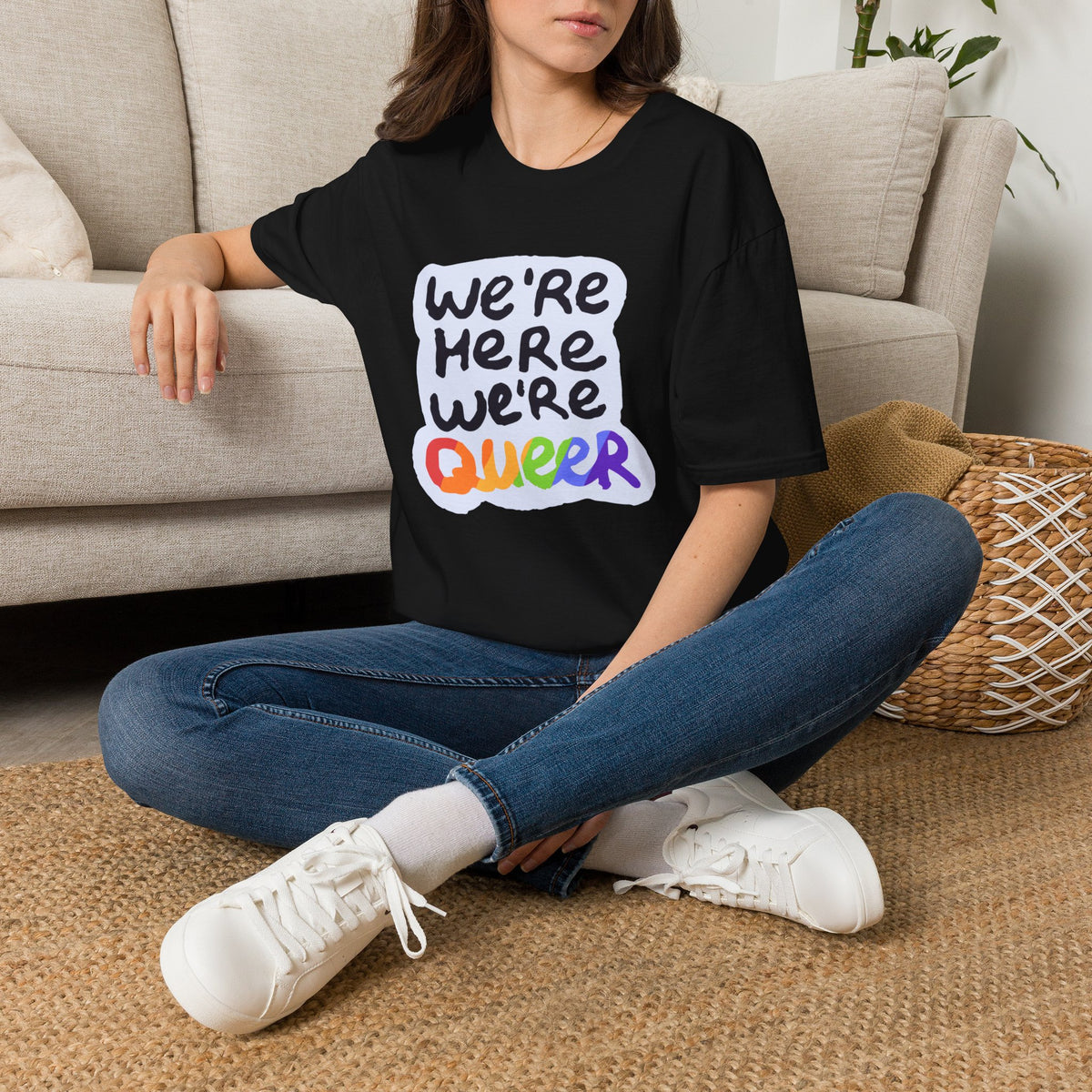 We’re Here We’re Queer Pride Tree Las Vegas T-Shirt