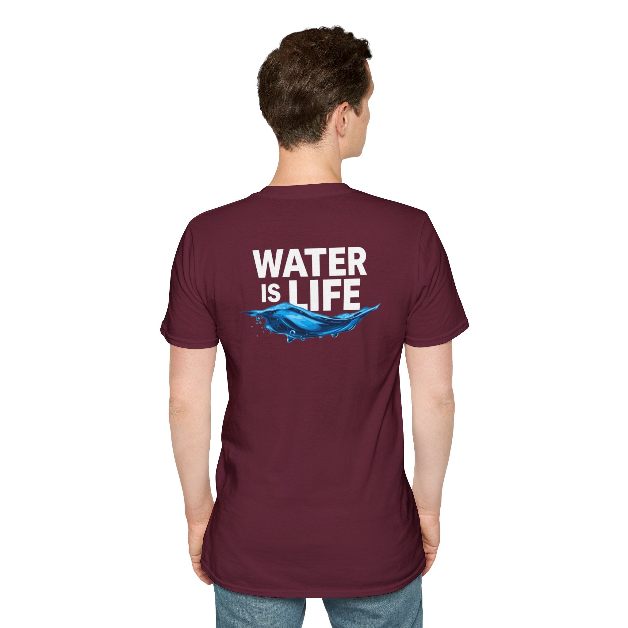 Water is Life Unisex T-Shirt | Eco-Friendly Tee for Environmentalists, Beach Lovers, Awareness Campaigns, Gifting