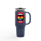 Rainbow Tongue Insulated Travel Mug - 40oz, Perfect for Pride Celebrations