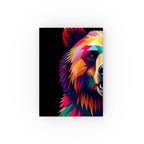 Rainbow Fractal Bear Design Journal - Perfect for Gifts, Journaling, and Celebrations