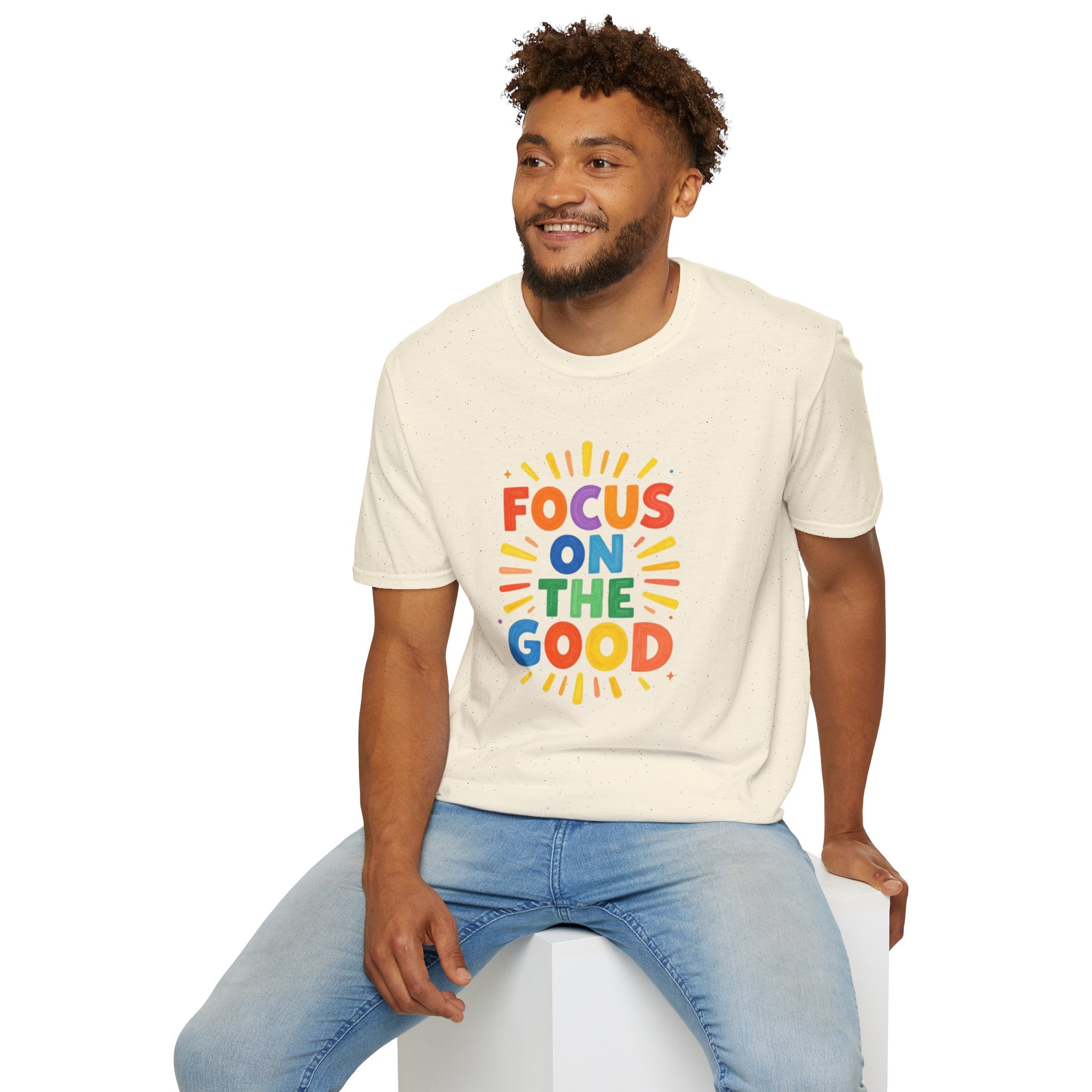 Focus On The Good T-Shirt — Positive Message Graphic Tee