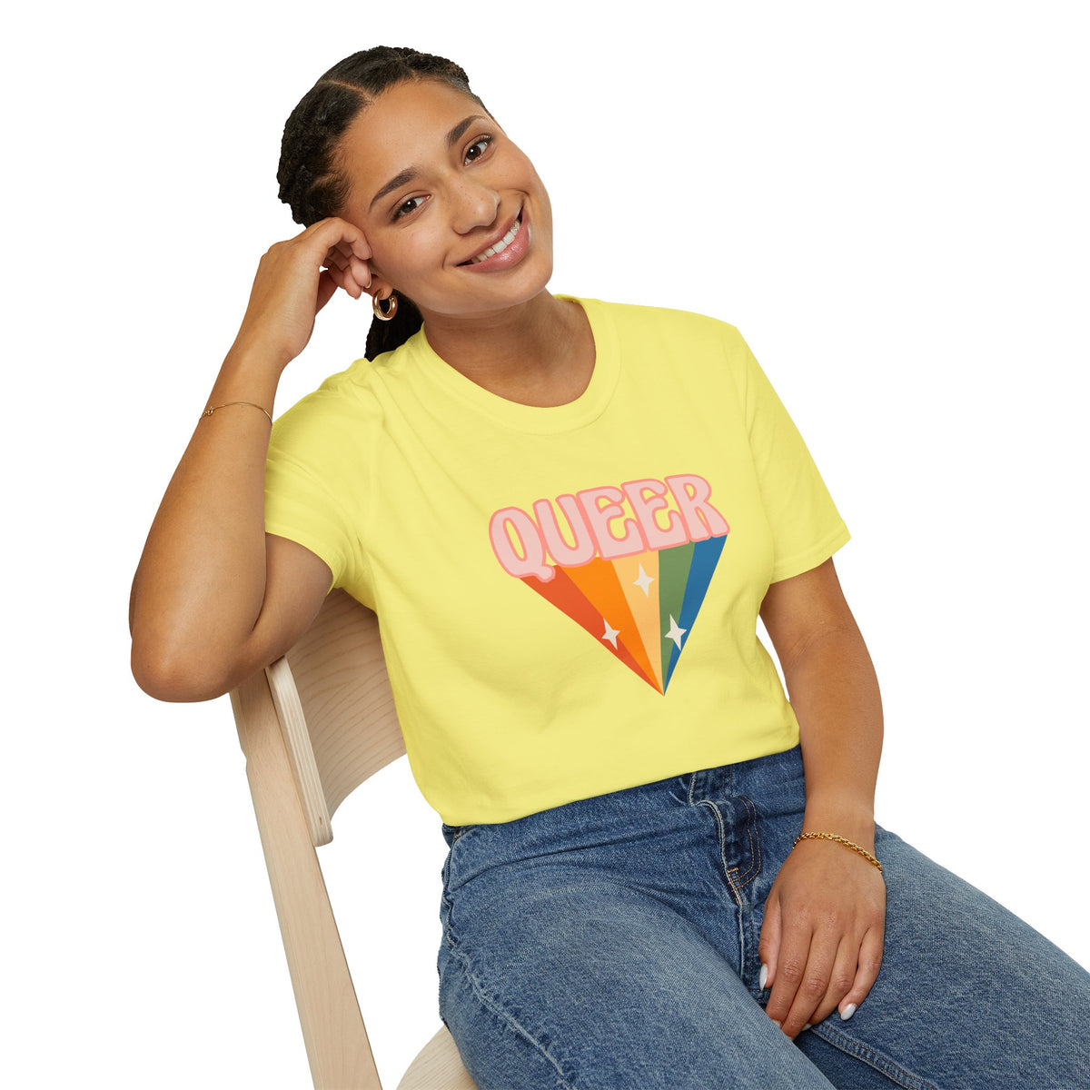 Queer Rainbow Sparkle Pride Tree Las Vegas T-Shirt