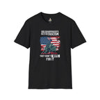 Patriotic Anti-Fascism T-Shirt - Voting for a Traitor Makes You One - Unisex Softstyle T-shirt