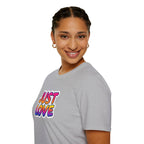 Just Love Unisex Softstyle T-Shirt | Perfect for Pride, Anniversaries, and Everyday Wear