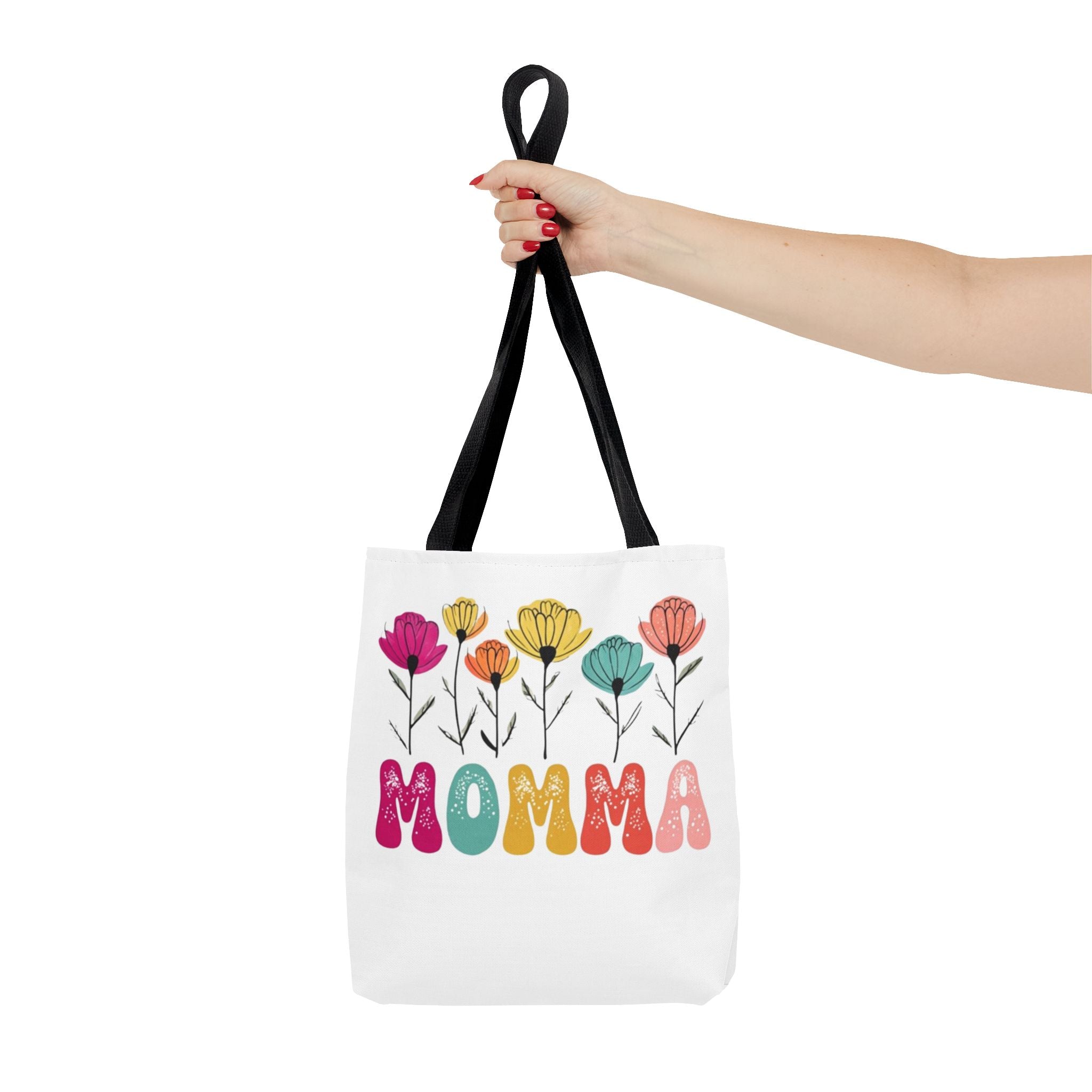Colorful Floral 'Momma' Tote Bag - Perfect for Mother's Day and Everyday Use