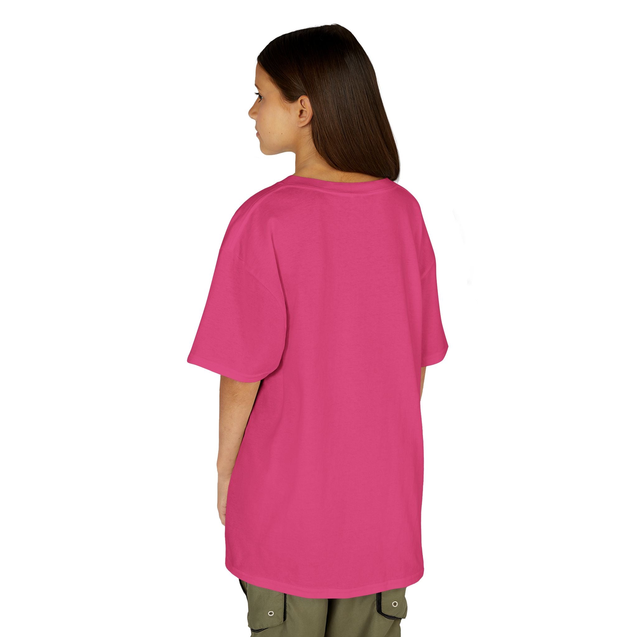 Colorful Fractal Tiger Kids Heavy Cotton Tee