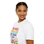You Will Know Us By Our Love T-Shirt — Queer Inclusion Pride Tee