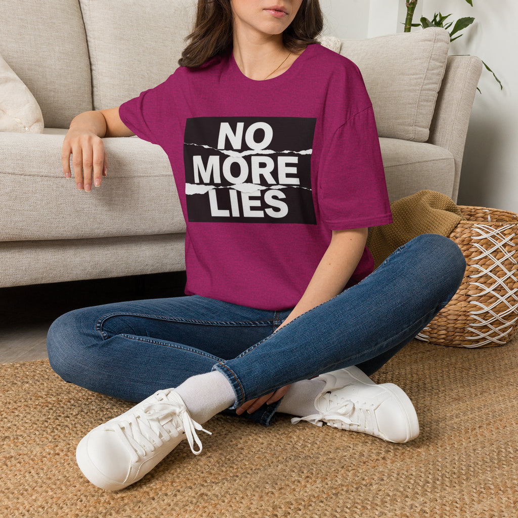 No More Lies T-Shirt — Bold Protest Graphic Tee