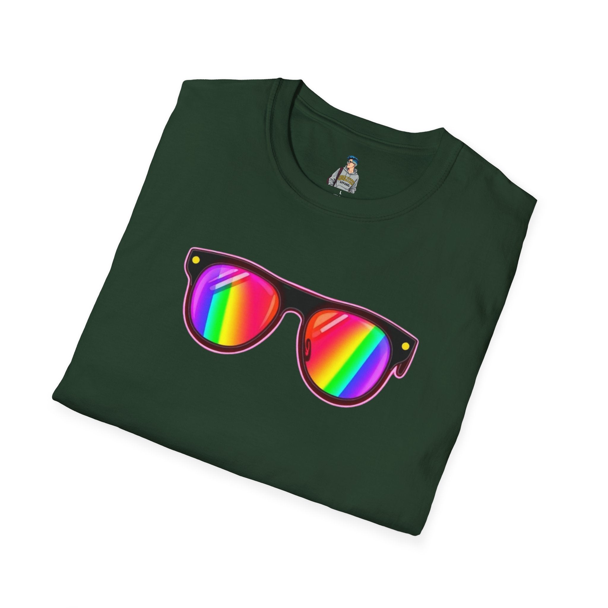 Rainbow Sunglasses Unisex t-shirt