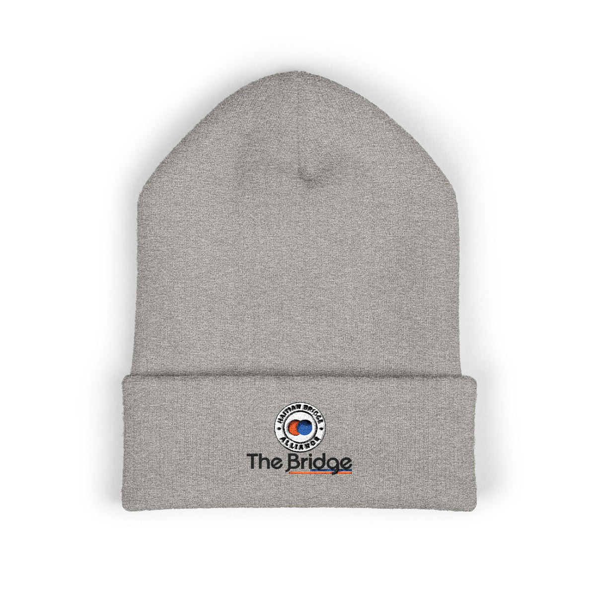 Embroidered Haitian Bridge Alliance Logo Cuffed Beanie — Warm Knit Winter Hat