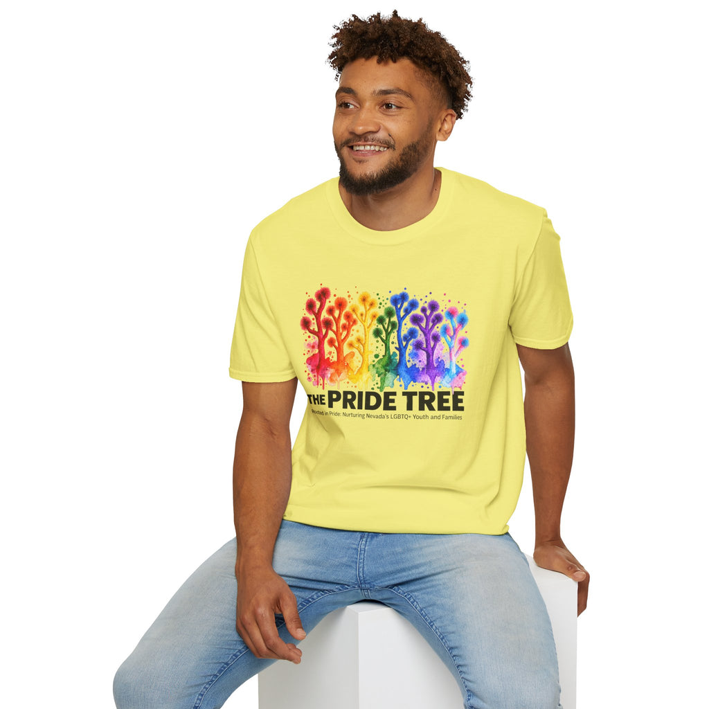 Pride Tree Las Vegas T-Shirt - Black Text