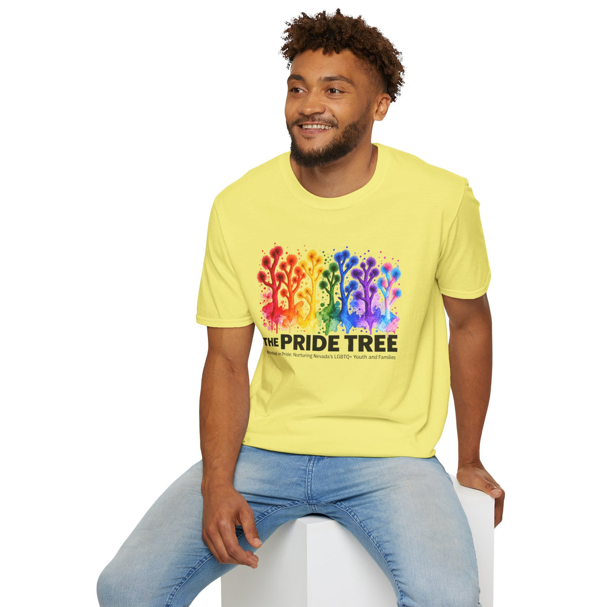 Pride Tree Las Vegas T-Shirt - Black Text