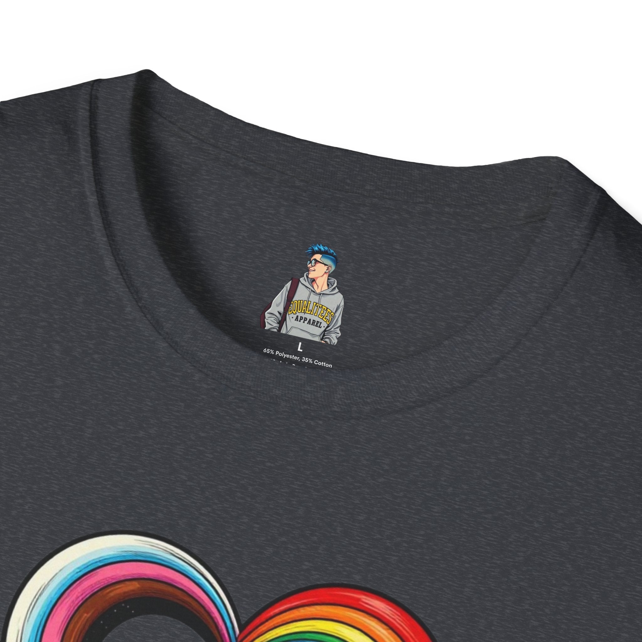 Let Your Love Flow Rainbow Heart T-Shirt
