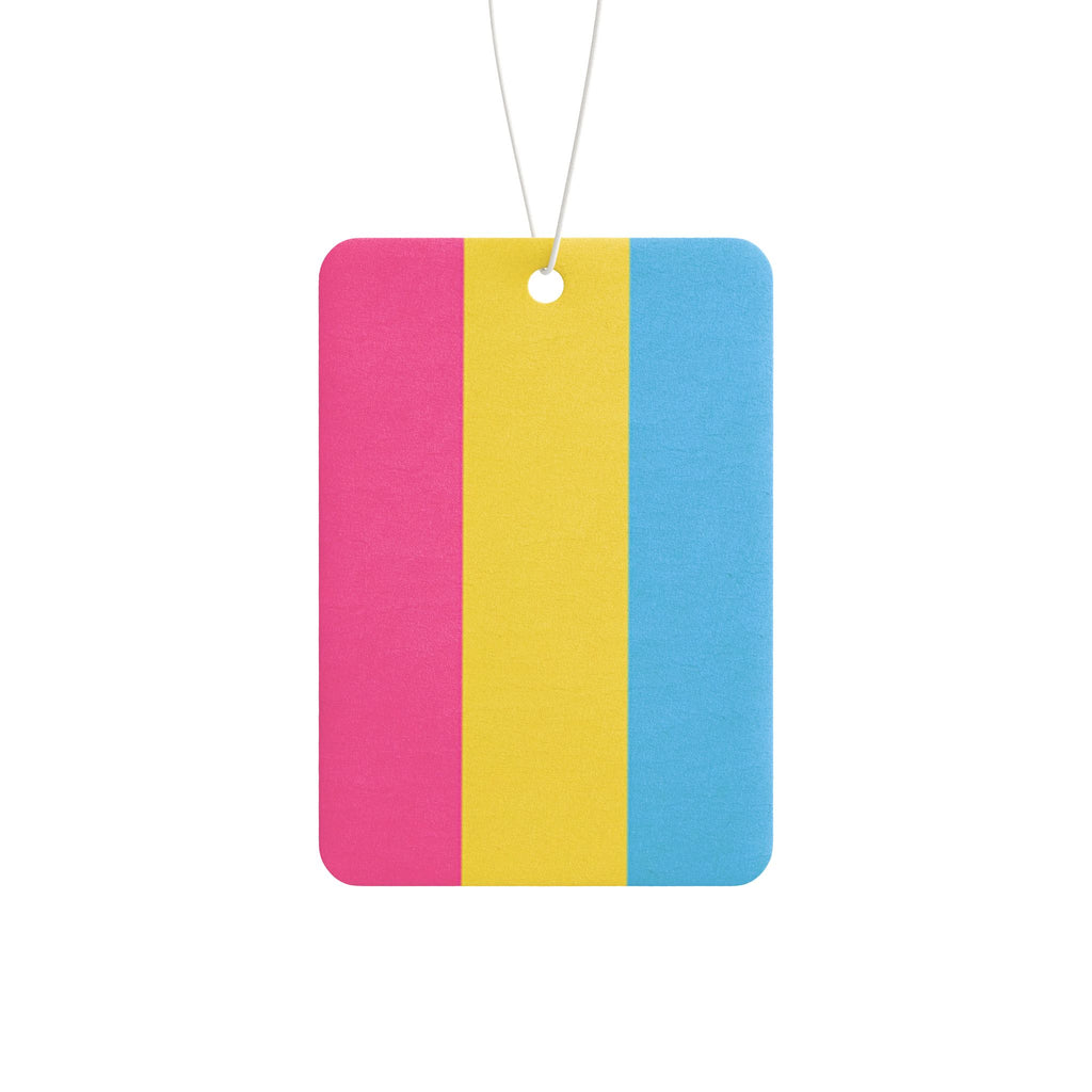 Pansexual Pride Flag Car Air Freshener - Eclectic and Aromatic